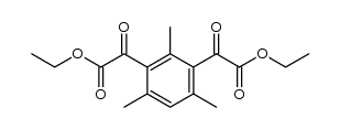 diethyl 2,2'-(2,4,6-trimethyl-1,3-phenylene)bis(2-oxoacetate) Structure