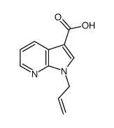 1-(2-丙烯-1-基)-1H-吡咯并[2,3-B]吡啶-3-羧酸结构式