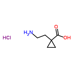 1-(2-氨基乙基)环丙烷-1-羧酸盐酸盐结构式