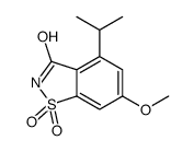 4-异丙基-6-甲氧基糖精结构式