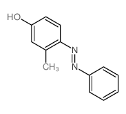 Phenol,3-methyl-4-(2-phenyldiazenyl)-结构式