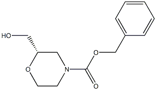S-N-Cbz-2-Hydroxymethylmorpholine Structure
