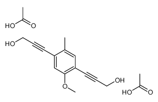 acetic acid,3-[4-(3-hydroxyprop-1-ynyl)-5-methoxy-2-methylphenyl]prop-2-yn-1-ol Structure