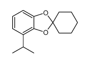 4-propan-2-ylspiro[1,3-benzodioxole-2,1'-cyclohexane]结构式