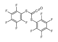 2,2-bis[(2,3,4,5,6-pentafluorophenyl)sulfanyl]ethenone结构式