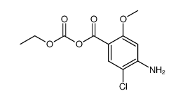 4-amino-5-chloro-2-methoxybenzoic (ethyl carbonic) anhydride结构式