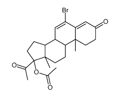 6-Bromo-6-dehydro-17α-acetoxy Progesterone Structure