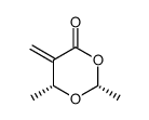 2(R),6(R)-2,6-dimethyl-5-methylene-1,3-dioxan-4-one Structure