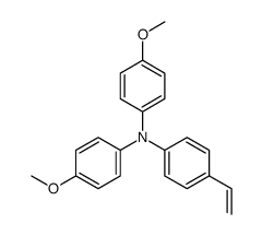 4-甲氧基-N-(4-甲氧基苯基)-N-(4-乙烯基苯基)苯胺结构式