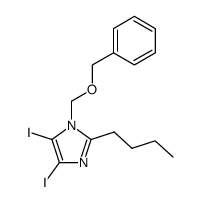 1-(benzyloxymethyl)-2-butyl-4,5-diiodoimidazole结构式