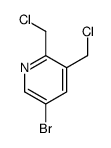 5-bromo-2,3-bis(chloromethyl)pyridine Structure