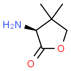 2(3H)-Furanone,3-aminodihydro-4,4-dimethyl-,(3S)-(9CI)结构式