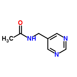 N-(嘧啶-5-基甲基)乙酰胺结构式