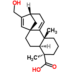 对映-17-羟基贝壳杉-9(11),15-二烯-19-酸结构式