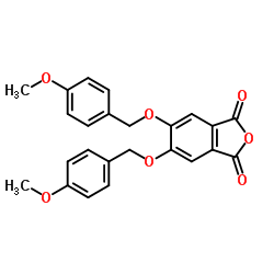 5,6-二((4-甲氧基苄基)氧基)异苯并呋喃-1,3-二酮结构式