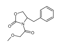 (4R)-4-benzyl-3-(2-methoxyacetyl)-1,3-oxazolidin-2-one结构式