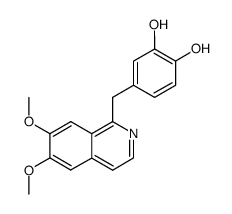 1-(3,4-dihydroxybenzyl)-6,7-dimethoxyisoquinoline Structure