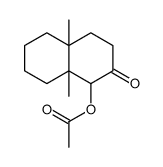 (4a,8a-dimethyl-2-oxo-3,4,5,6,7,8-hexahydro-1H-naphthalen-1-yl) acetate Structure
