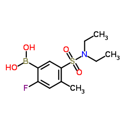 (5-(N,N-diethylsulfamoyl)-2-fluoro-4-methylphenyl)boronic acid Structure