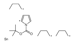 tert-butyl 2-tributylstannylpyrrole-1-carboxylate Structure