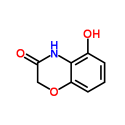 5-羟基-2h-1,4-苯并恶嗪-3(4H)-酮结构式