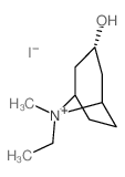8-ethyl-8-methyl-8-azoniabicyclo[3.2.1]octan-3-ol结构式