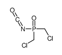 chloro-[chloromethyl(isocyanato)phosphoryl]methane结构式