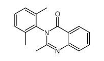 3-(2,6-dimethylphenyl)-2-methylquinazolin-4-one结构式