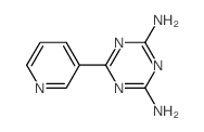 1,3,5-Triazine-2,4-diamine,6-(3-pyridinyl)- Structure