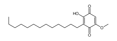 2-羟基-5-甲氧-3-十三烷基[1,4]苯醌结构式
