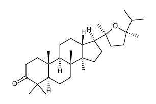 (24R)-20,24-Epoxy-24-methyl-5α-dammaran-3-one结构式