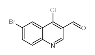 6-溴-4-氯喹啉-3-甲醛结构式