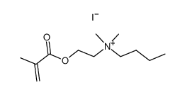 N-[2-(methacryloyloxy)ethyl]-N,N-dimethyl-N-butylammonium iodide结构式