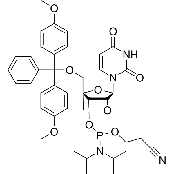 DMTr-LNA-U-3-CED-Phosphora结构式