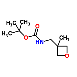 n-boc-(3-甲基杂环丁烷-3-基)甲胺结构式