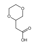 2-(1,4-dioxan-2-yl)acetic acid Structure