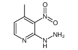 2-肼基-4-甲基-3-硝基吡啶结构式