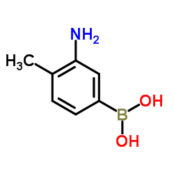 (3-Amino-4-methylphenyl)boronic acid Structure