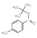 Benzenesulfinic acid, 4-methyl-, 1,1-dimethylethyl ester Structure