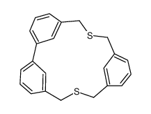 8,16-Dithiatetracyclo[16.3.1.12,6.110,14]tetracosa-1(22),2,4,6(24),10,12,14(23),18,20-nonaene结构式