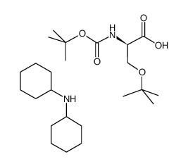 N-BOC-O-叔-丁基-D-丝氨酸 二环己基铵盐结构式
