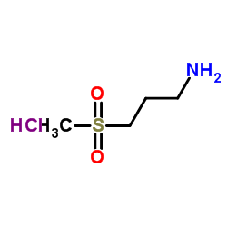 3-(METHYLSULFONYL)PROPAN-1-AMINE HYDROCHLORIDE structure