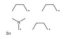 N,N-Dimethylaminomethyltributylstannane Structure