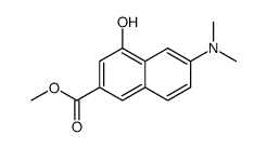 6-(二甲基氨基) -4-羟基-2-萘酸甲酯结构式