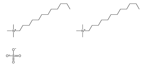Bis(dodecyltrimethylammonium) sulfate Structure