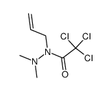 N-allyl-N',N'-dimethyl-trichloroacetohydrazide结构式