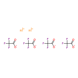 Rhodium(2+) trifluoroacetate (1:2) Structure