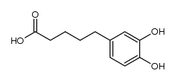 5-(3,4-dihydroxyphenyl)-γ-valeric acid Structure