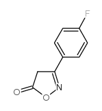 3-(4-氟苯基)-5(4H)-异噁唑酮结构式