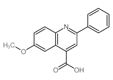 6-甲氧基-2-苯基喹啉-4-甲酸结构式
